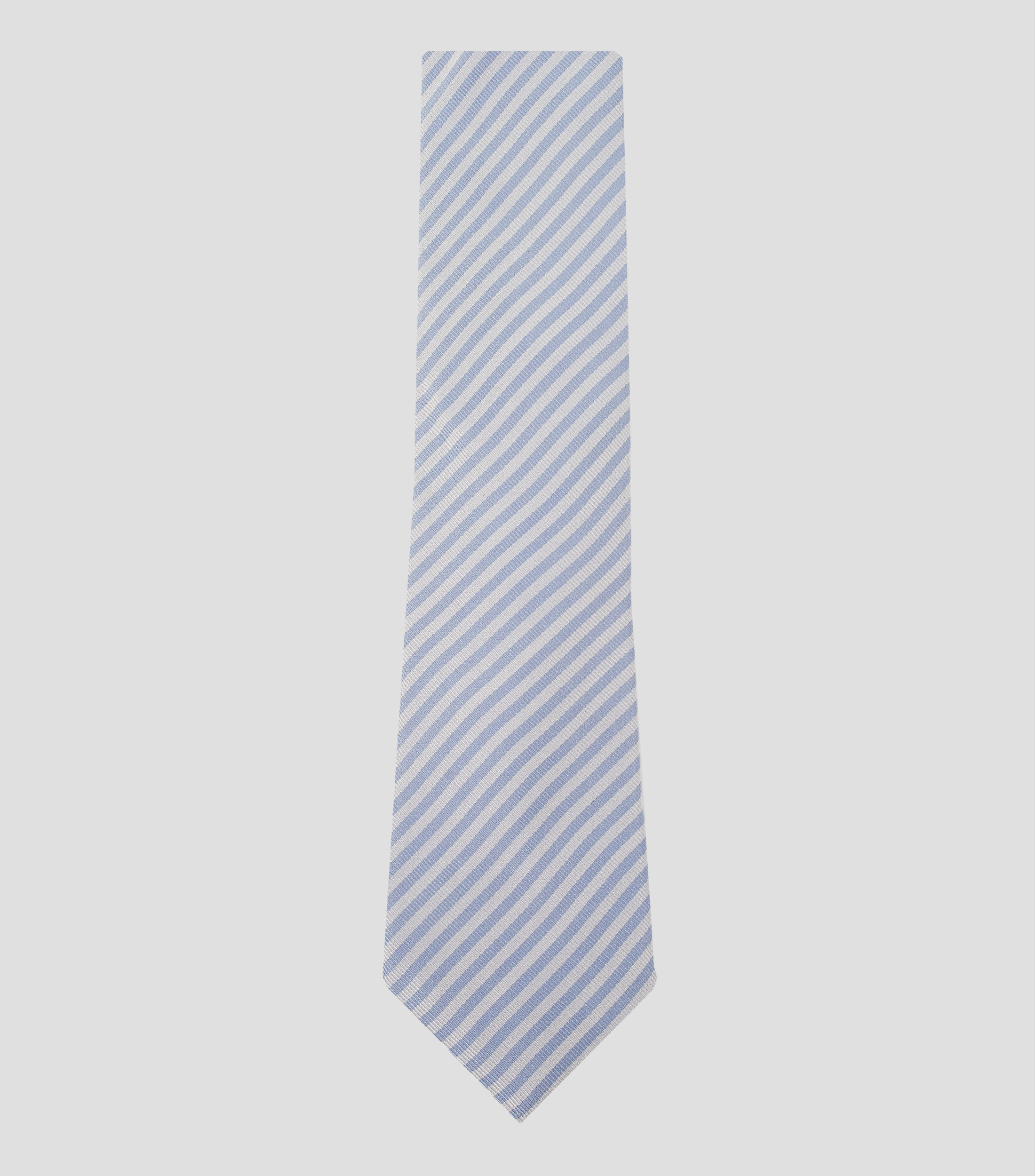 Corbata ancha en seda con rayas
